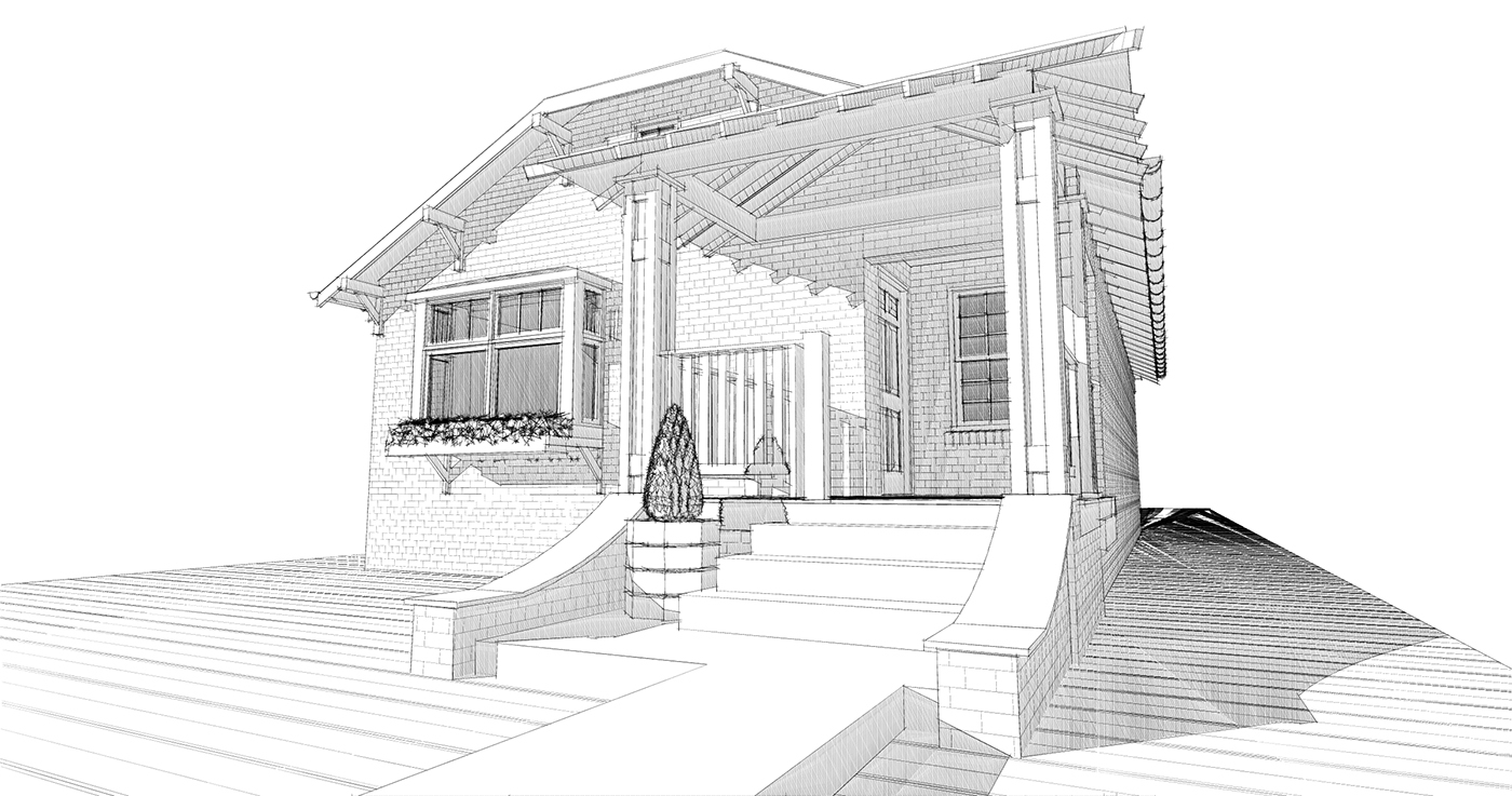 Front Entry Remodel - Conceptual rendering